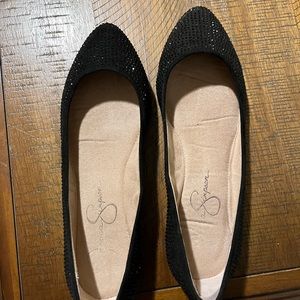 Jessica Simpson black flats size 7.5